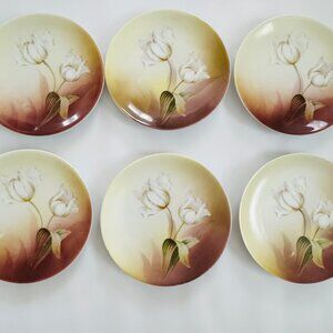 Antique Reinhold Schlegelmilch (RS) Germany 6.5" diameter Bread Plates
